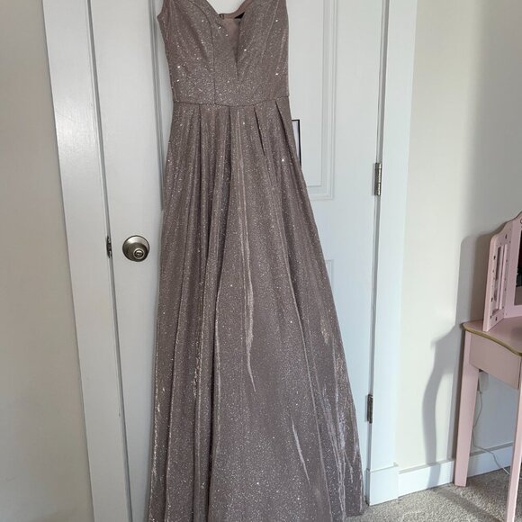 Super sparkly maxi prom dress from B.Darlin Macys - Picture 6 of 8